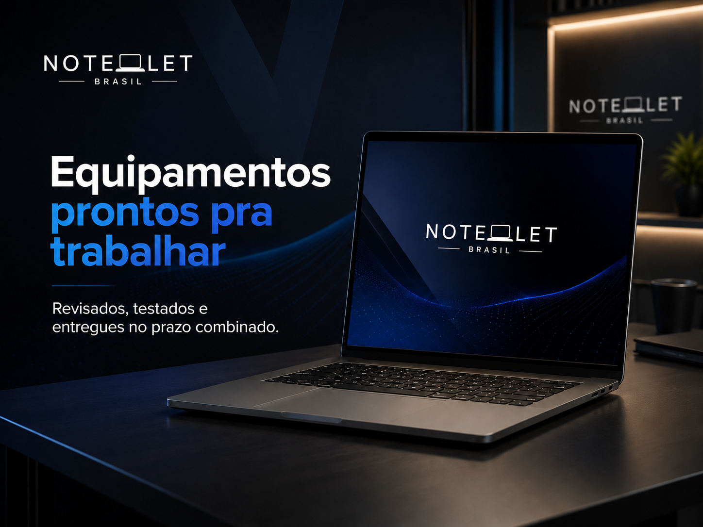 Equipamentos Notelet prontos para uso